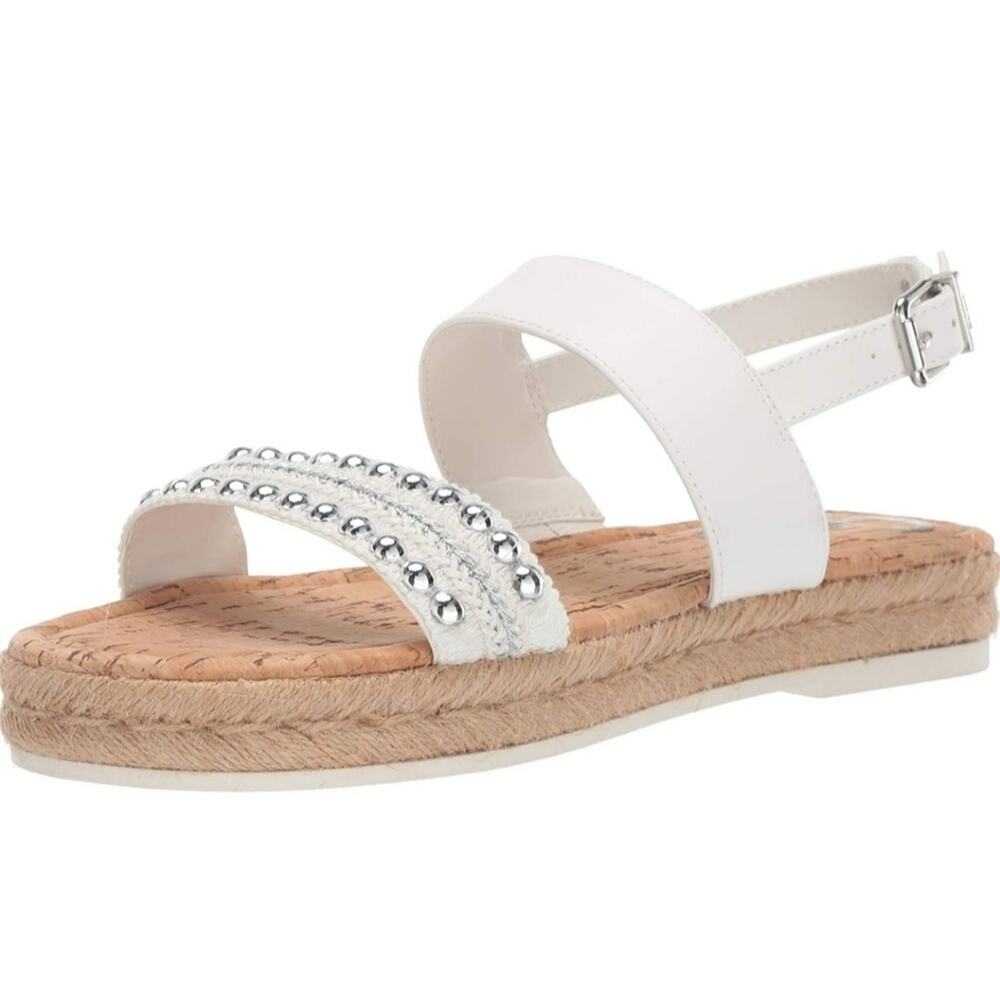 🚨NEW CIRCUS BY SAM EDELMAN Andrea White Espadrille Flatform Sandal Size 6 - Picture 10 of 11